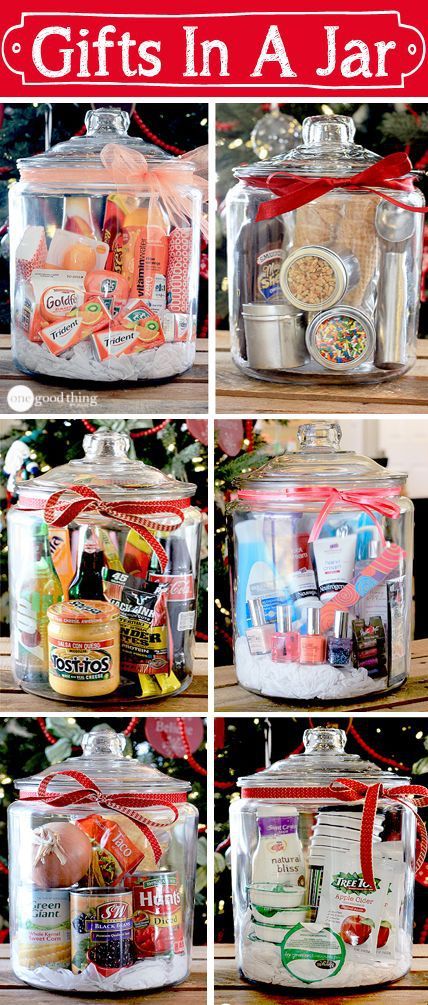 gifts in a jar for the holidays