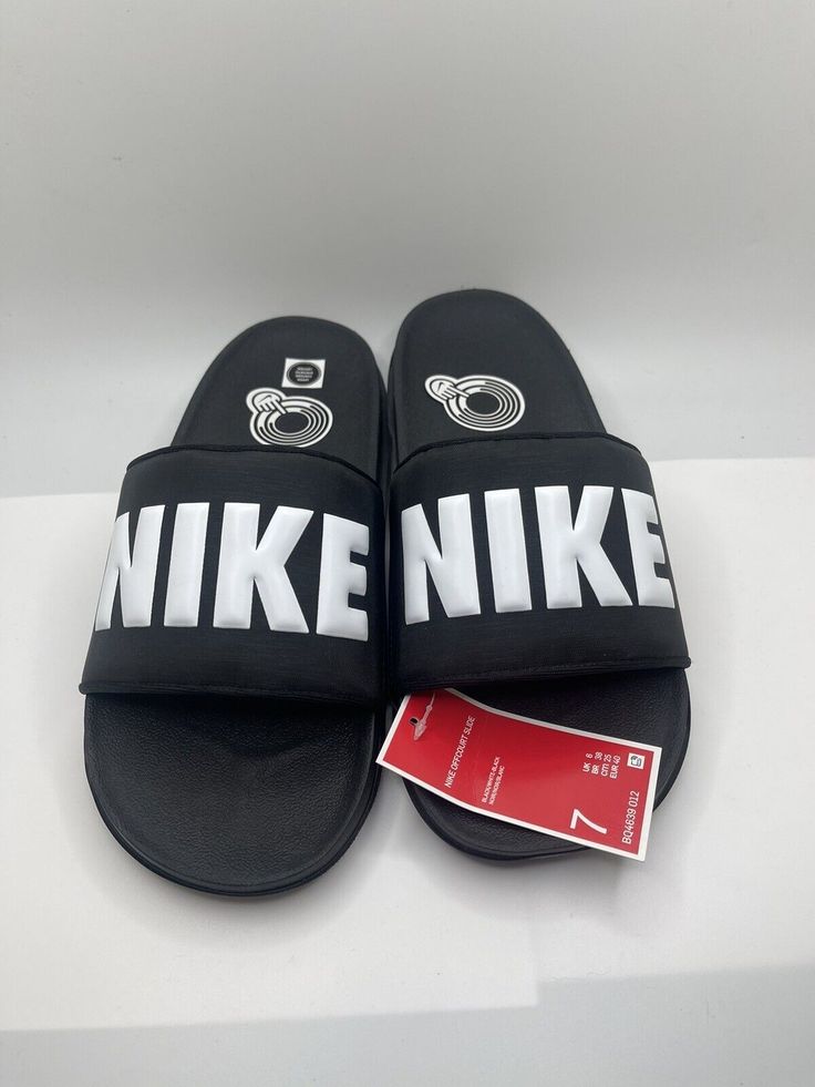 Nike Open Toe Slides For Streetwear, Slides Nike Men, Nike Black Slides For The Beach, Nike Slides Men, Black Nike Slides With Branded Insole, Nike Slippers, Mens Shoes Sandals, Summer Wardrobe, Nike Men