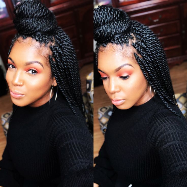 Senegalese Twist Styles Updo, Layered Senegalese Twists, Crochet Senegalese Twist Hairstyles Updo, Styling Senegalese Twist, Sengalese Twists Messy, Small Senegalese Twist With Color, Senegalese Twists Medium, Senagele Twist, Sengalese Twists Small Medium