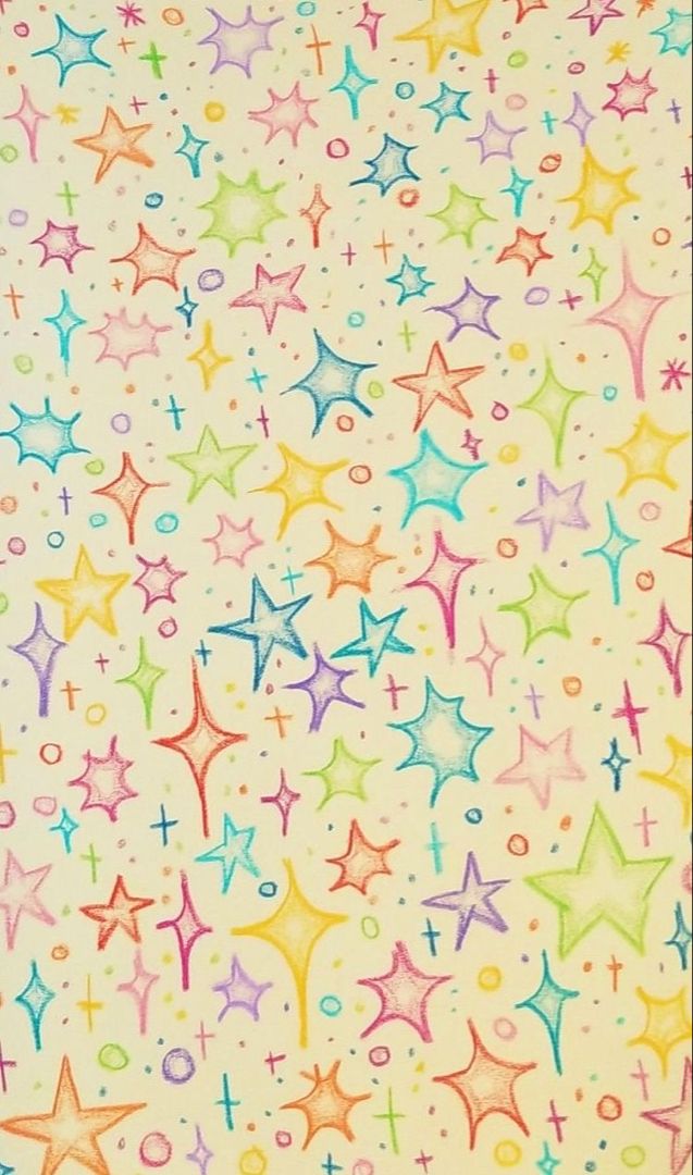 an image of colorful stars on a white background