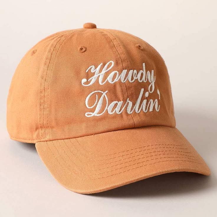 Discover the epitome of casual style with our Howdy Darlin' Embroidered Baseball Cap. This hat seamlessly blends comfort and fashion, featuring meticulous embroidery that adds a touch of sophistication to its casual charm. 6 Panel Baseball Cap 100% Cotton Adjustable Snap Closure Relaxed Fit and Pre-Curved Visor One Size Fits Most - Adjustable Strap Makes Fit Comfortable 100% of the profits from your purchase are donated to help the girls, women, and horses at the Bridle Up Hope charity! Women And Horses, Embroidered Baseball, Embroidered Baseball Caps, Snap Closure, Baseball Cap, Casual Style, Baseball Hats, Horses, Relaxed Fit