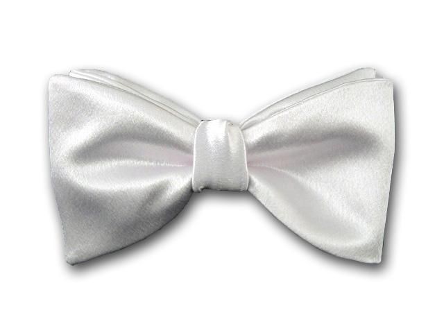 Formal white bow tie from our bow tie plain collection. Tuxedo bow tie. Perfect for your special occasion. Color: White Material: Japanese satin silk Bow dimensions: 4.5'' x 2.5'' Pre-tied bow tie neck size: Adjustable 14" - 22" Freestyle (self-tie) bow tie neck size: Adjustable 14" - 18" Made in USA Label: Kotty Design Code: FC1003 GIFT IDEA FOR HER: https://www.kottystyle.com/ White Tuxedo For Black Tie Event, White Bow Tie For Black Tie Events, White Bow Tie For Black-tie Events, White Dapper Bow Tie For Formal Occasions, White Detachable Bow Tie For Black Tie Events, Formal White Bow Tie With Butterfly Knot, White Formal Bow Tie With Butterfly Knot, Classic White Bow For Formal Occasions, Classic White Bow Ties