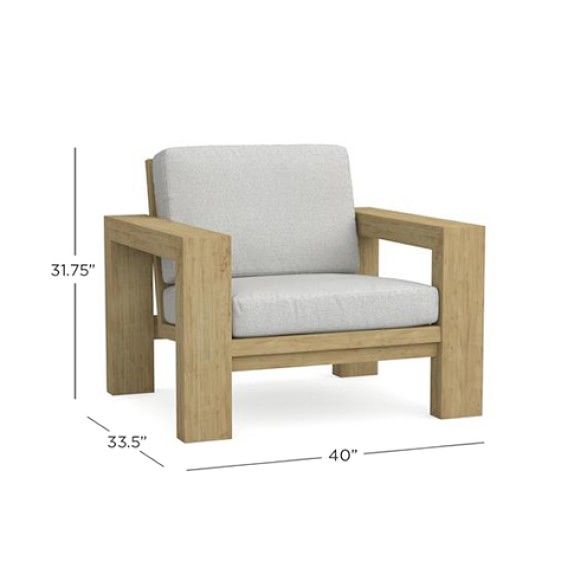 an image of a chair with measurements for the seat and armrests on it