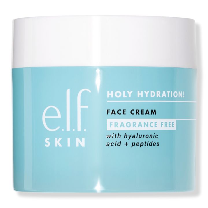 Fragrance Free Holy Hydration! Face Cream - e.l.f. Cosmetics | Ulta Beauty Fragrance Free Moisturizer, Improve Skin Texture, Even Out Skin Tone, Skin Care Moisturizer, Stanley Cup, Fragrance Free, Even Skin Tone, Face Moisturizer, Ulta Beauty