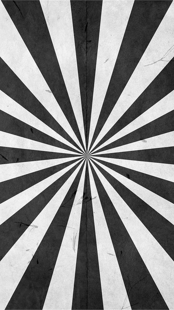 an abstract black and white background with sunburst