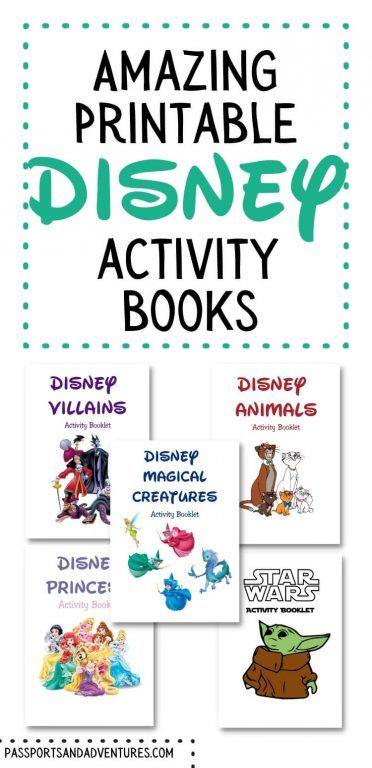 an image of disney books with the title amazing printable disney activity books