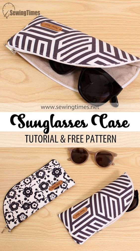 sunglasses case with free pattern and instructions