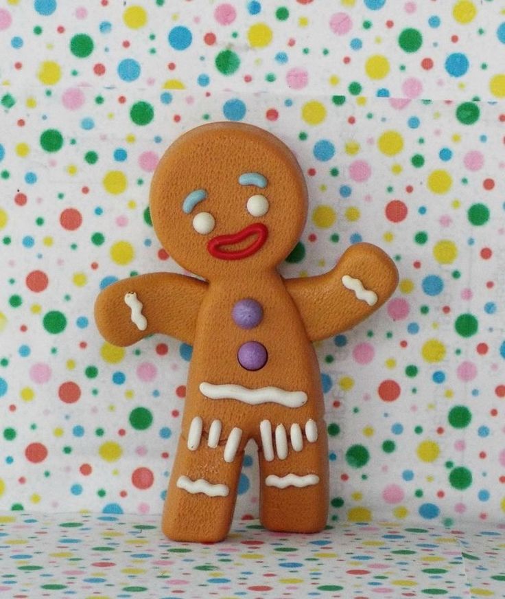 a close up of a ginger on a polka dot background