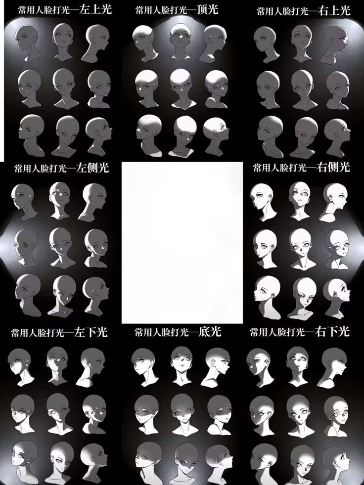 the silhouettes of people with different hair styles