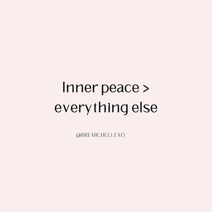 a quote that reads inner peace is everything else