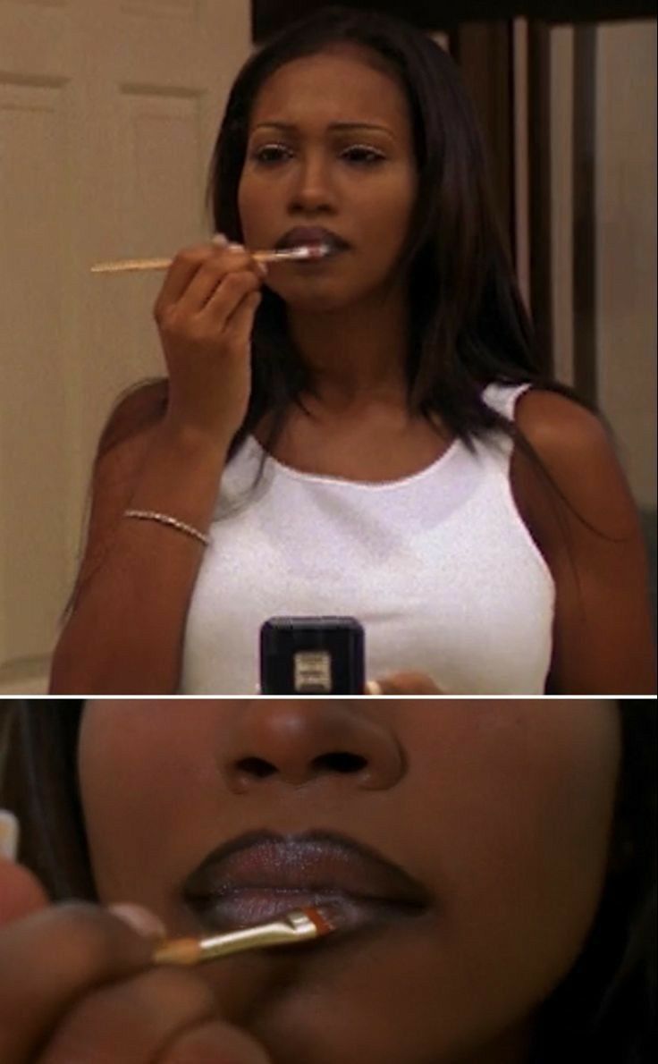 2000s Video Vixen Makeup, 90’s Makeup, Maia Campbell, 2000s Makeup Looks, 90s Makeup Look, 90s Makeup, Flawless Makeup Application, Brown Skin Makeup, Black Women Makeup