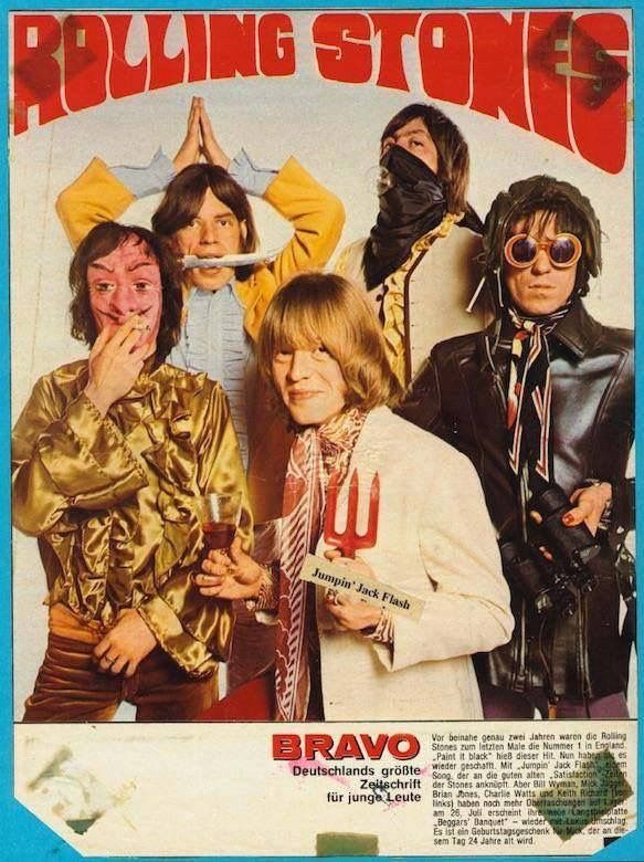 an advertisement for the rolling stones band