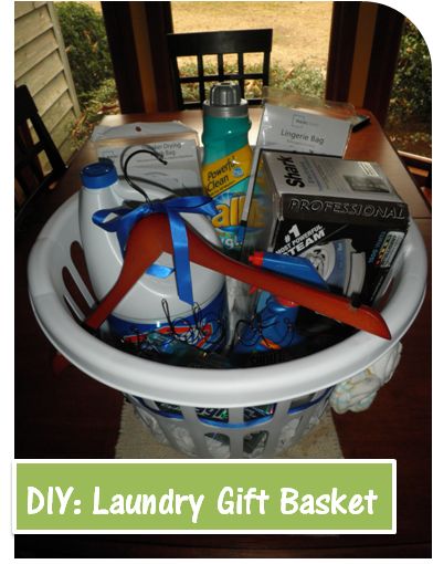 a basket filled with items sitting on top of a table