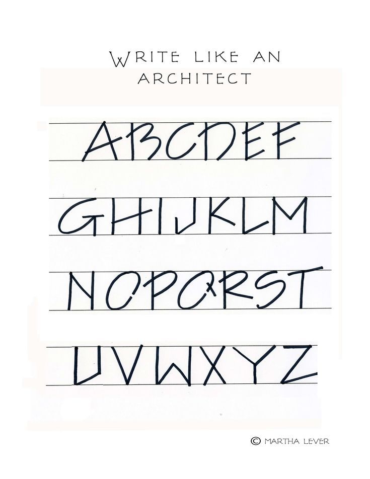 a handwritten alphabet with the letters written in cursive writing