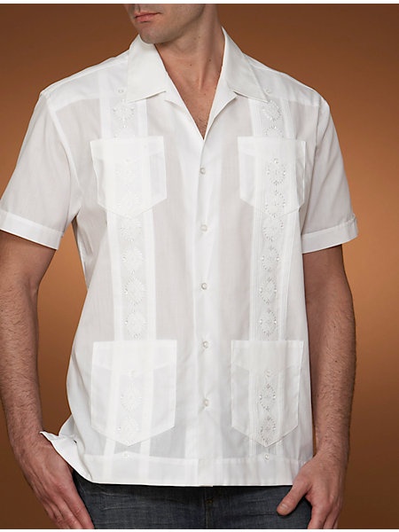 Guayabera shirt for groomsmen $34 Guayabera Outfit, Tropical Shirt, Guayabera Shirt, Tropical Shirts, Short Sleeve Dress Shirt, Mens Big And Tall, Plain Weave, Embroidered Shirt, Linen Pants