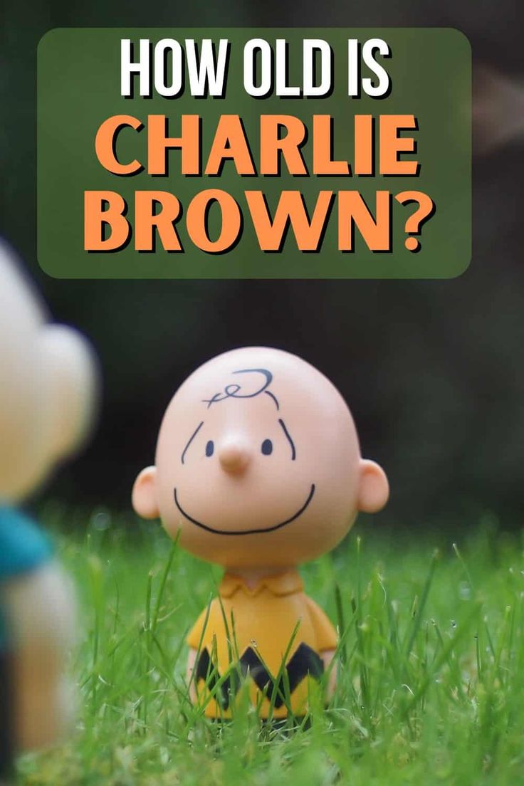 charlie brown with the words how old is charlie brown?