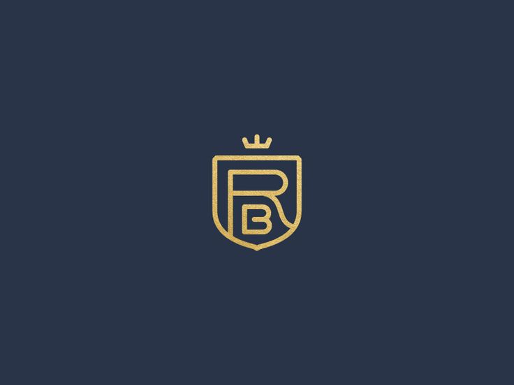 the letter b with a crown on it