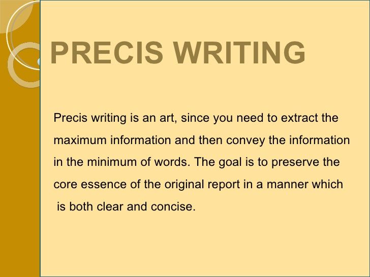 a piece of paper with the words precus writing written in orange and yellow on it