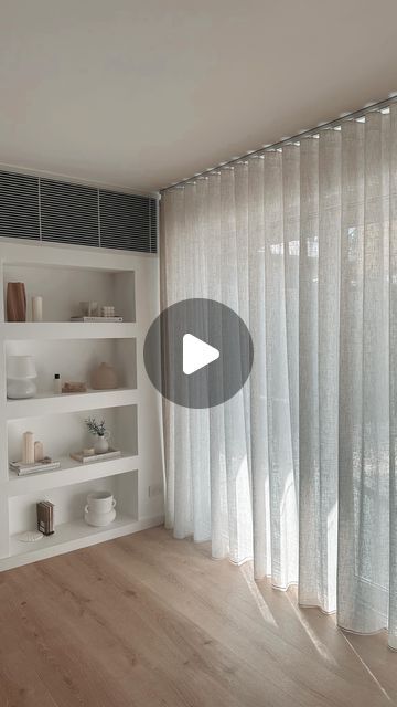 Brooke ✨ on Instagram: "How we installed our new linen curtains from @5minuteblinds😍🙌🏻  These are the Oakbank Linen Sheers in colour “wabi-sabi”. We are obsessed with how these turned out and transformed our space!   They provide the perfect amount of privacy for our big windows while also still allowing enough sunlight to keep our room light and bright!  Quick How Too: - firstly unbox! - we then laid out our tracks in front of the window and used the metal connection piece to connect each rod - as per the guide we measured the appropriate distance for where the brackets need to be on the ceiling - we then marked with a pencil and drilled brackets to the ceiling with screws provided (we used wall mates aswell to hold to ceiling) - we then clipped the curtain rods to the brackets using t Voile Curtain Ideas, Linen Sheers, Voile Curtains, Curtain Track, Big Windows, Linen Curtains, Room Lights, Sitting Room, The Window