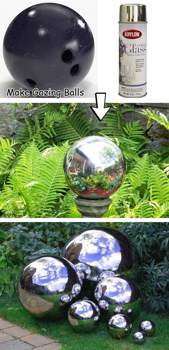 two pictures with different types of balls in the grass and one has a spray paint on it