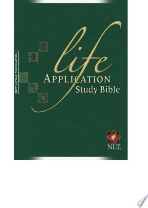 the nij life application study bible, green with gold lettering and cross on it