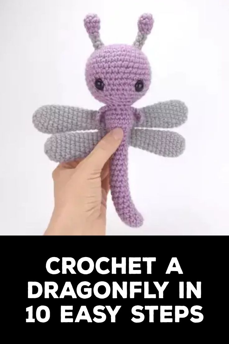 How to Crochet a Dragonfly Firefly Crochet Patterns, Crochet Dragonfly Pattern Free, Dragonfly Crochet Pattern Free, Dragon Fly Crochet, Amigurumi Dragonfly, Crocheted Dragonfly, Dragonfly Crochet Pattern, Crochet Dragonfly Pattern, Dragon Amigurumi Pattern