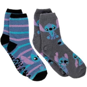 Size: Unisex 4 - 10 Color: Blue, Gray, Pink & Black Pattern: Stripes Content: 98% Polyester & 2% Spandex Quantity: 2 Pairs Care: Machine Wash, Cold Only Non-Chlorine Bleach When Needed Tumble Dry, Low Do Not Iron Lounge around in style when you wear these comfortable Stitch Crew Socks! These fuzzy socks come in two different styles. One style features a fun striped pattern while the other style showcases Stitch in adorable poses. Pair these socks with colorful shoes to create an exciting outfit!   Full Text:  Ohana Unique Socks, Fuzzy Socks, Colorful Shoes, Hobby Lobby, Black Pattern, Crew Socks, Stripes Pattern, Blue Gray, Pink Black