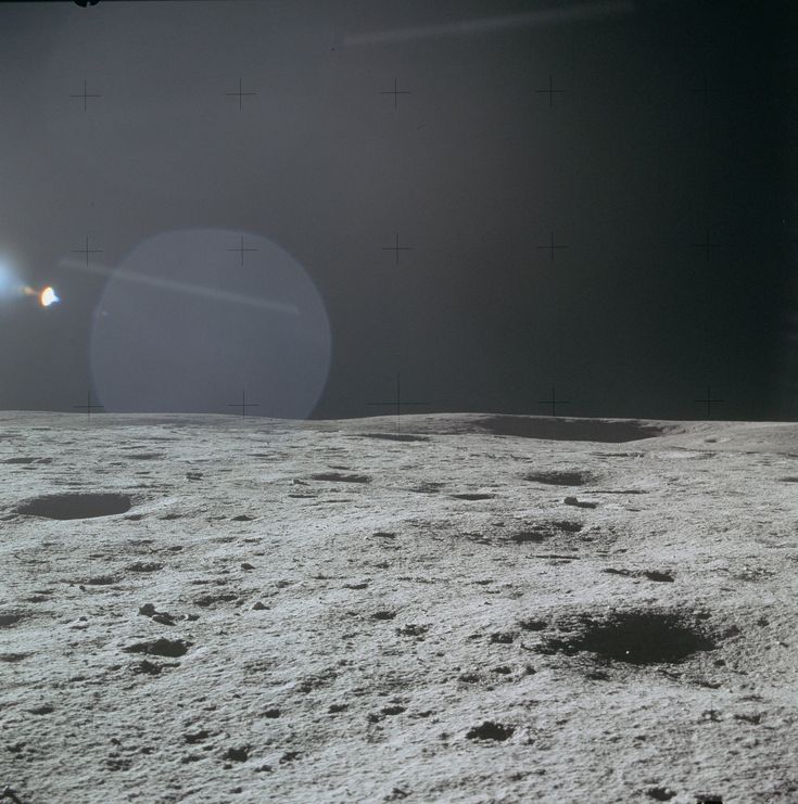 an image of the moon taken from the surface of the moon's far side