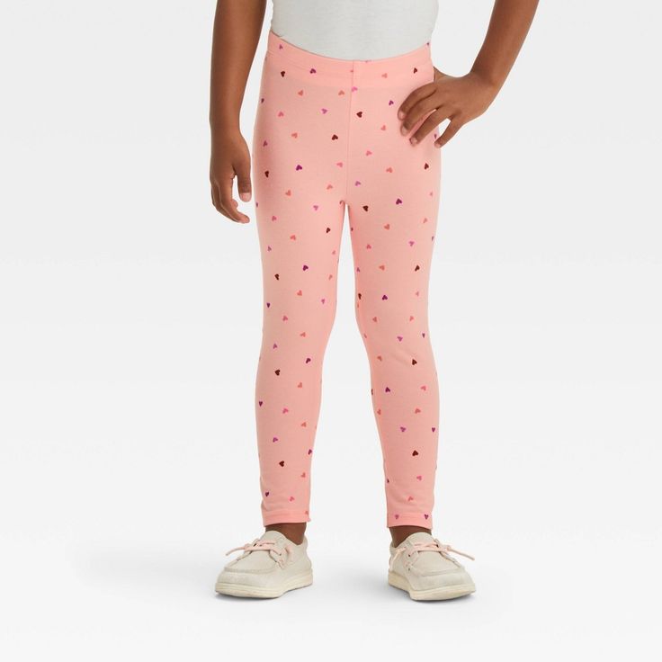 These Ankle Leggings from Cat & Jack™ with skinny legs in a regular fit make a comfy addition to your toddler's everyday closet. The stretchy cotton material provides flexible movement, while the full elastic waist creates a sure fit that stays in place. Help them pair these leggings with a range of tees, sweatshirts and knitwear for a variety of looks. Cat & Jack™: Designed for all children so you can trust it's made for yours. Sparkle Leggings, Toddler Girls Leggings, Solid Leggings, Ankle Leggings, Flare Leggings, Girls Leggings, Toddler Girl Outfits, Bottom Clothes, Pair Of Pants