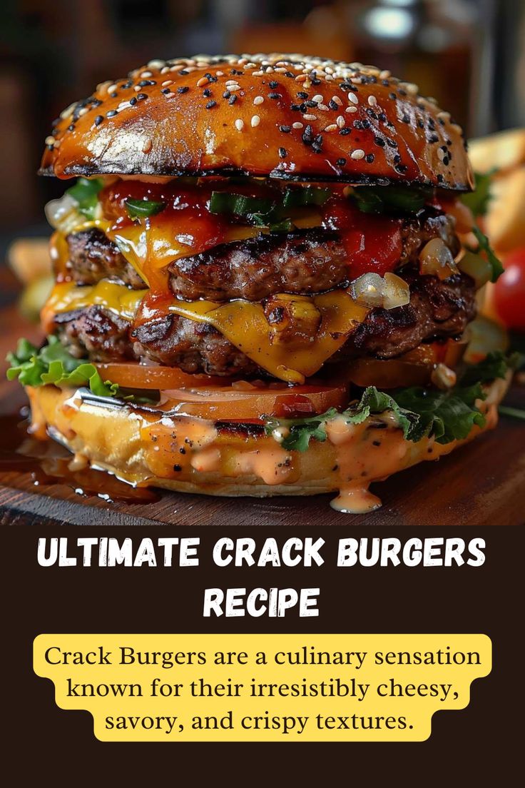 Ultimate Crack Burgers Recipe | The Best Crack Burger Recipe Coffee Rubbed Burgers, Cheeseburger Recipes Stove, Best Hamburger Recipe Homemade Burgers, Whiskey Burger Recipes, The Best Cheeseburger Recipe, American Burger Recipe, Fancy Burgers Ideas, Sausage Burgers Recipes, Best Cheeseburgers