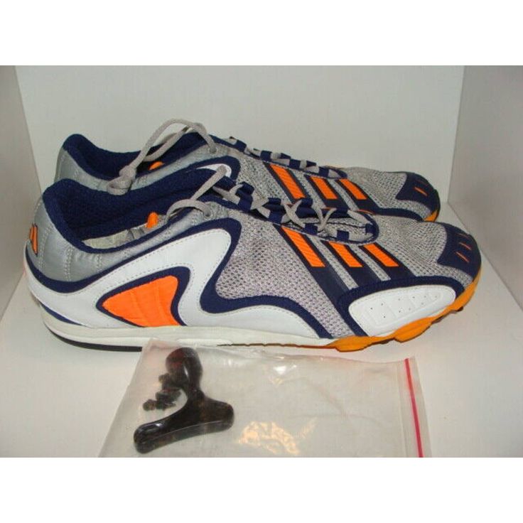 Mens Adidas Proviso Cross Country Spike Track And Field Shoes Size: Us 14 660412 Retail $100 New With Out Box Rare New Old /Dead Stock Comes With Spikes And Wrench Orange Training Sneakers, Casual Orange Trail Running Shoes For Sports, Orange Fade-resistant Training Sneakers, Sporty Orange Trail Running Shoes For Jogging, Orange Running Shoes With Vibram Sole For Light Sports, Low-top Orange Trail Running Shoes For Jogging, Low-top Orange Trail Running Shoes For Sports, Orange Trail Running Shoes For Jogging With Branded Insole, Orange Low-top Trail Running Shoes For Jogging