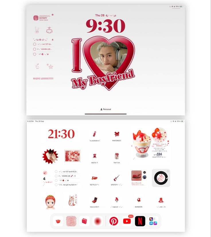 Ipad Layout Ideas Kpop, Ipad Ios Theme, Ipad Homescreen Ideas Ios 17, Ipad Ios 17 Homescreen, Ios Theme Kpop, K Pop Ipad Layout, Ios Wallpaper Ipad, Red Ipad Wallpaper Aesthetic, Nct Ios Layout