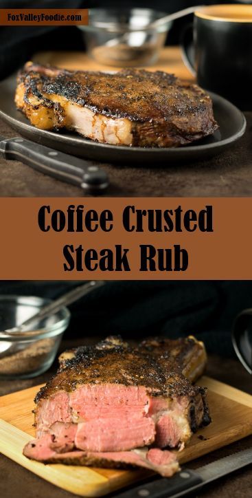 coffee crusted steak rub on a cutting board