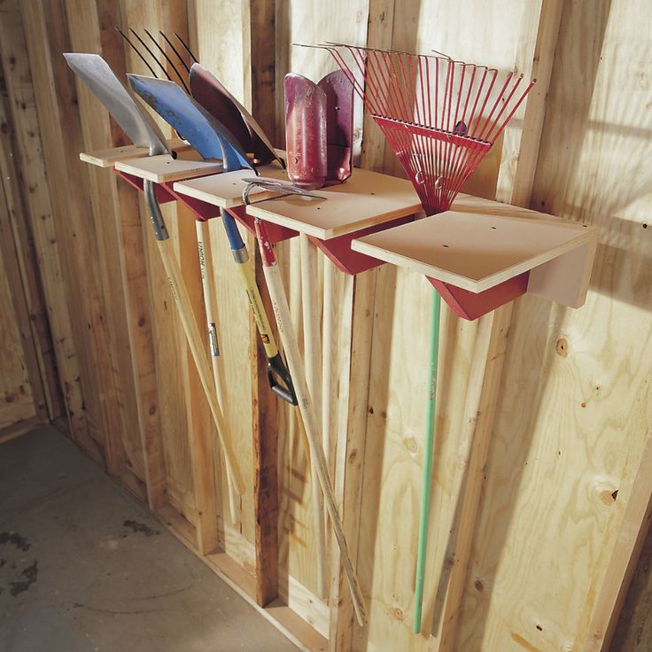 an image of a rack with different items on it and the caption reads, the family handyman's post