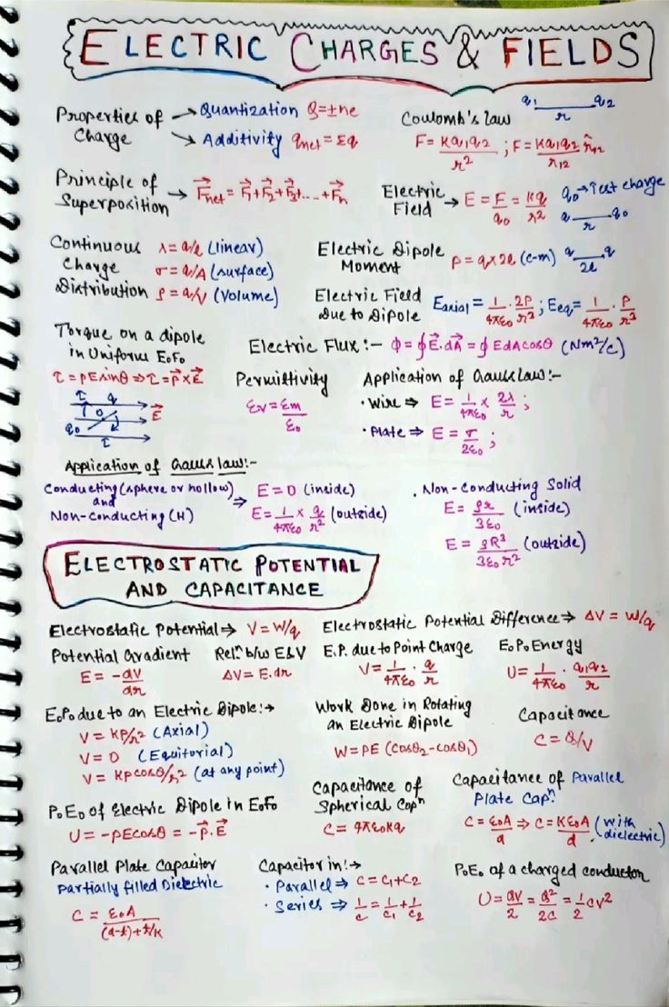 the electric charges and fields worksheet is written in red ink on white paper