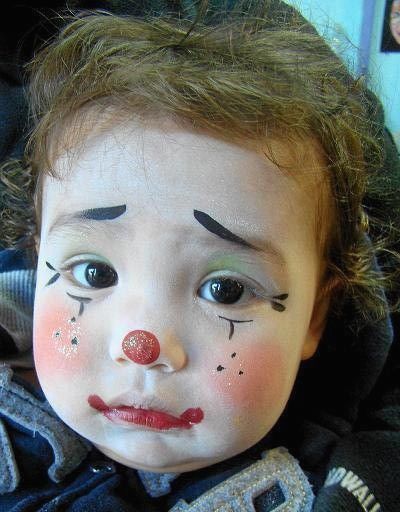 Cute Clown Makeup For Kids, Clown Makeup For Kids, Makeup For Kids, Clown Face Paint, Cute Clown Makeup, Circus Crafts, Pierrot Clown, Clown Face, Female Clown