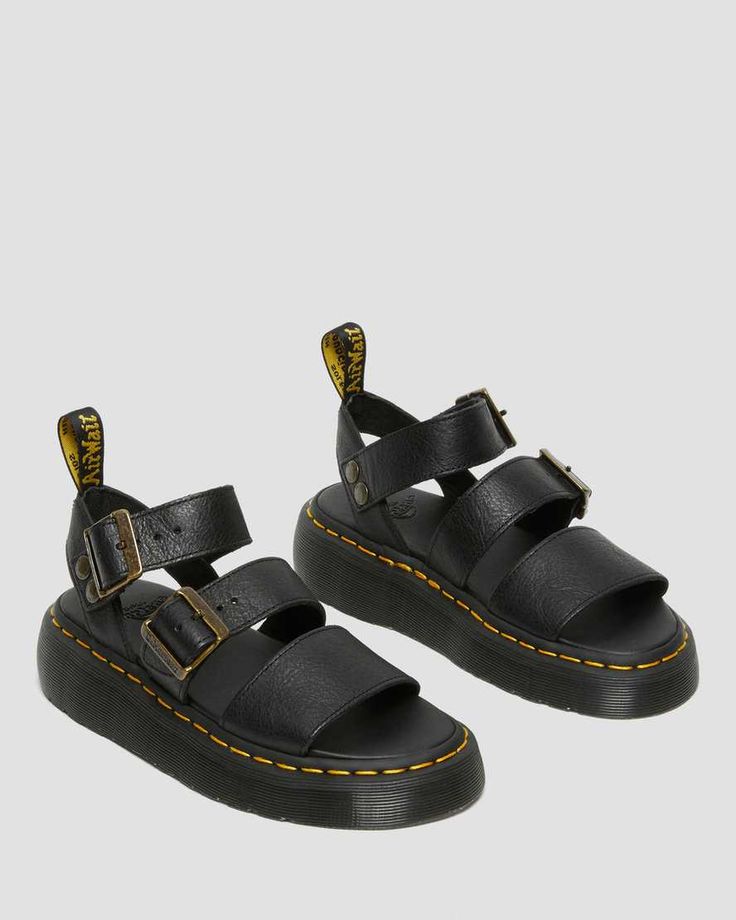 Gryphon Women's Platform Gladiator Sandals | Dr. Martens Dc Marten, Dr Martens Gryphon, Dr Martens Sandals, Doc Martin, Black Dr Martens, Black Gladiator Sandals, Boots Chelsea, Fisherman Sandals, Leather Platform Sandals