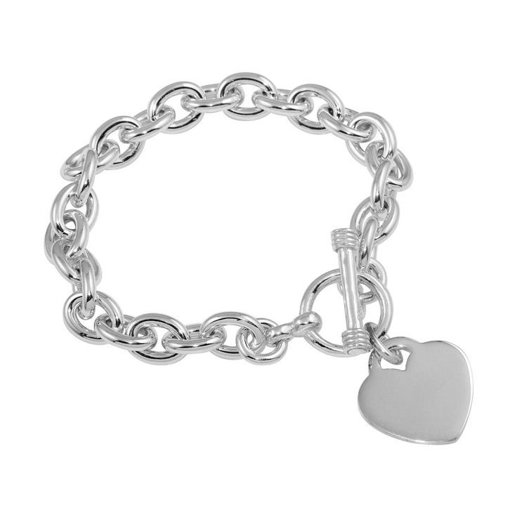 925 Sterling Silver Heart Rolo Bracelet 5 Inches 23 Grams Lg 9mm 7.5 Inches 41 Grams Product Info Metal 925 Sterling Silver Finish High Polish Product Code: Thb00001 Tags: Sterling Silver High Polished Toggle Heart Link Bracelet, Thb00001 Classic White Gold Heart Bracelet, Classic Gold Heart Bracelet, White Gold Classic Heart Charm Bracelet, Classic Heart Charm Bracelet, Classic Heart-shaped Bracelets With Sterling Silver Clasp, Classic Heart Charm Bracelet In White Gold, Classic Sterling Silver Heart Charm Bracelet, Classic Sterling Silver Heart Bracelet For Valentine's Day, Classic Silver Heart Bracelet