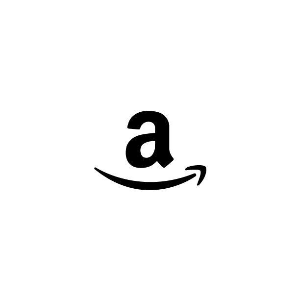 an amazon logo is shown on a white background