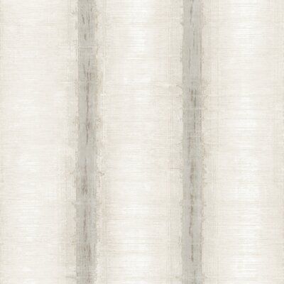 a white and grey striped wallpaper with vertical stripes