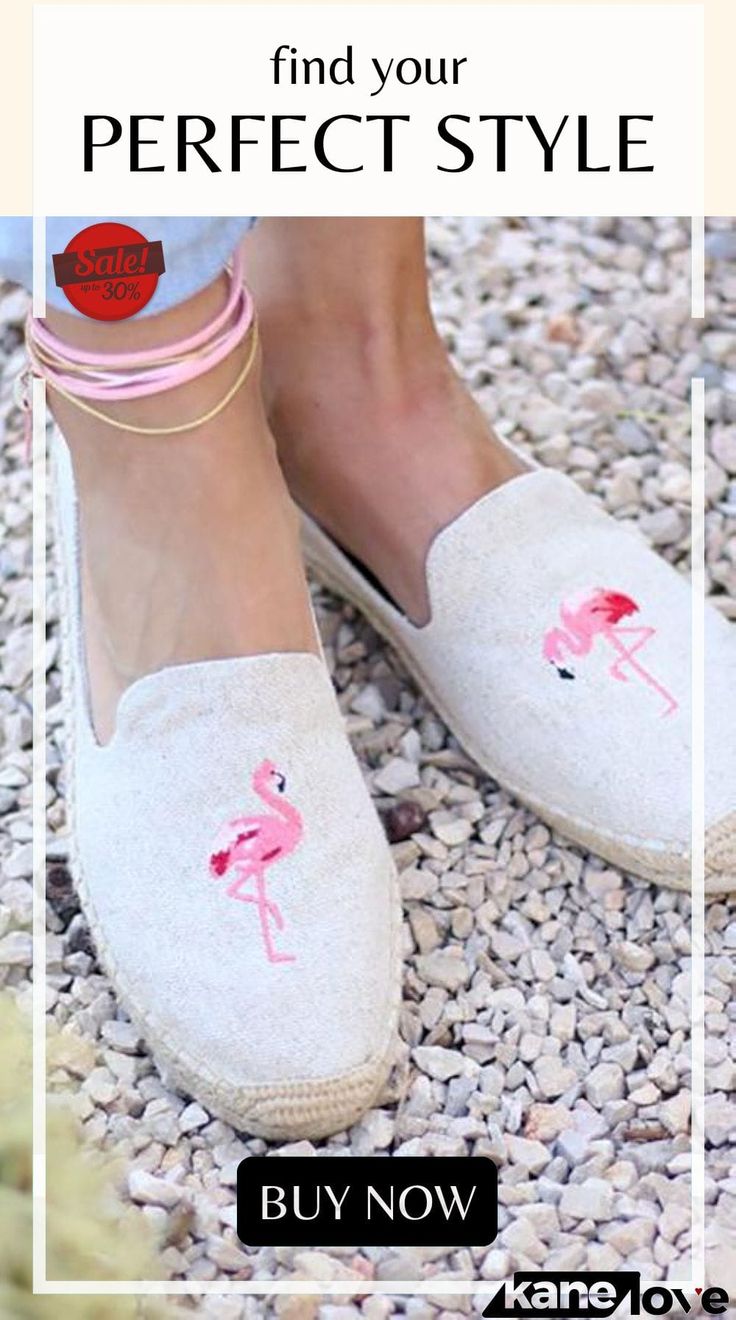 Flamingo Slipper Espadrilles Trendy Closed Toe Espadrilles For Beach Season, Trendy Closed Toe Espadrilles For Beach, Trendy Closed Toe Espadrilles For Summer, Trendy Beige Espadrilles For Summer, Trendy Summer Espadrilles With Round Toe, Summer Closed Toe Espadrilles For Outings, Trendy Closed Toe Espadrilles For Vacation, Trendy Flat Heel Espadrilles For Vacation, Spring Vacation Flat Espadrilles