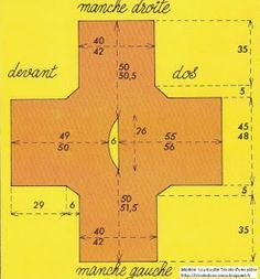 a cross is shown with measurements for the size and width of each piece in this pattern