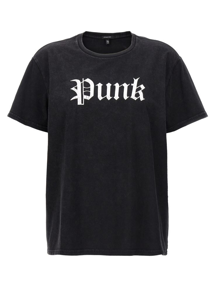 'Punk boy' cotton, crewneck t-shirt with deliberately ruined print. Composition: 100% cotton Slogan T-shirt For Alternative Fashion, Alternative Crew Neck T-shirt With Slogan, Crew Neck Cotton T-shirt With Punk Style, Alternative Style Slogan T-shirt With Crew Neck, Alternative Style Slogan Crew Neck T-shirt, Alternative Slogan Crew Neck T-shirt, Distressed Punk T-shirt, Punk Style Cotton T-shirt With Slogan, Emo Graphic Print Crew Neck T-shirt