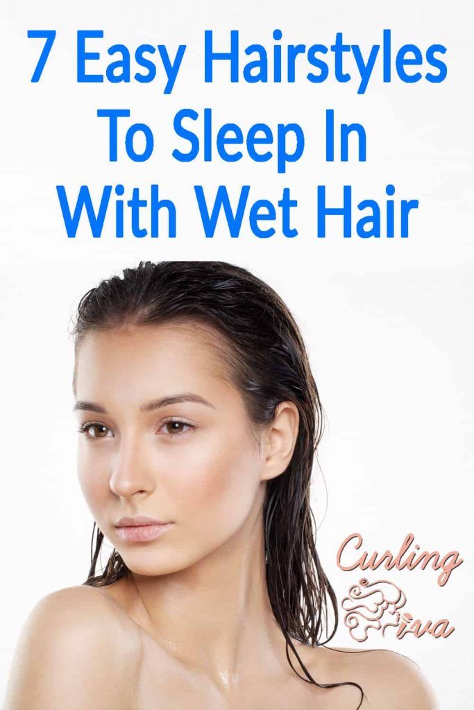 Do you like taking a shower at night? If you don't have time or energy to thoroughly dry your hair, here are some easy hairstyles to sleep in with wet hair. Shower Hairstyles Wet Hair, How To Sleep On Wet Hair, Sleep With Wet Hair Curls, Best Way To Put Your Hair Up At Night, Things To Do With Wet Hair Overnight, Curling Wet Hair Overnight, Wet Hair Braids Overnight, Hairstyles To Do On Wet Hair, How To Make Curls With Wet Hair