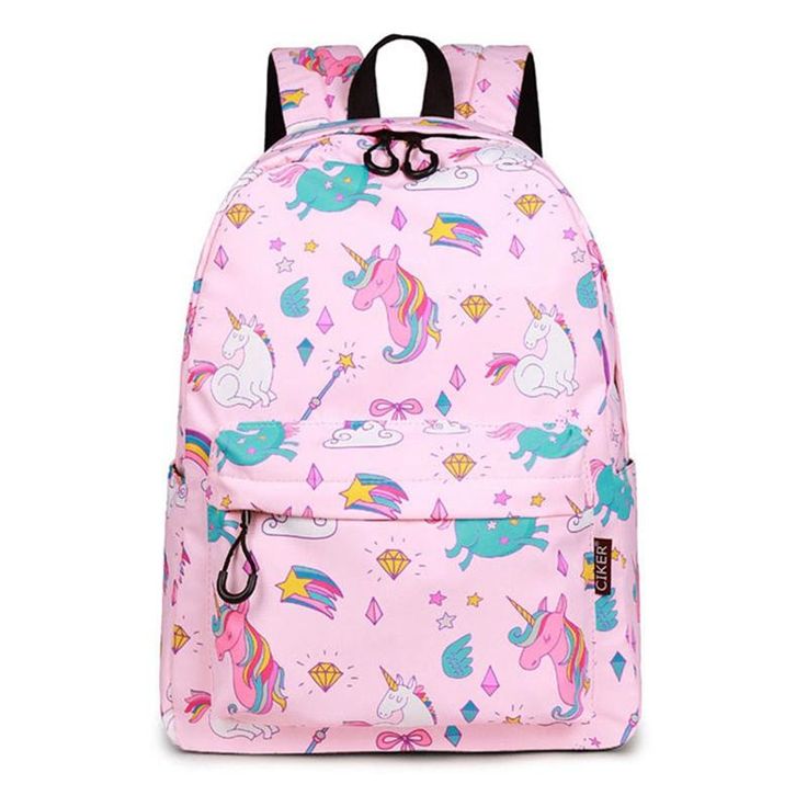 It's time to return to class in the universe of unicorns, absolutely nothing much better than providing a fabulous Unicorn School Backpack to your child. This bag will be used to keep her notebooks by virtue of the miraculous virtues of the famous stallion! Ideal for elementary school It'll keep your magic notebooks in order Size: cm Closure Type: Zipper Material: Weight: g Backpack Type: Softback Capacity: Below liters Waterproof Backpack Women, Laptop Bagpack, Water Backpack, Water Resistant Backpack, Unicorn Backpack, Style Kawaii, School Bags For Girls, Unicorn Print, Unicorn Design