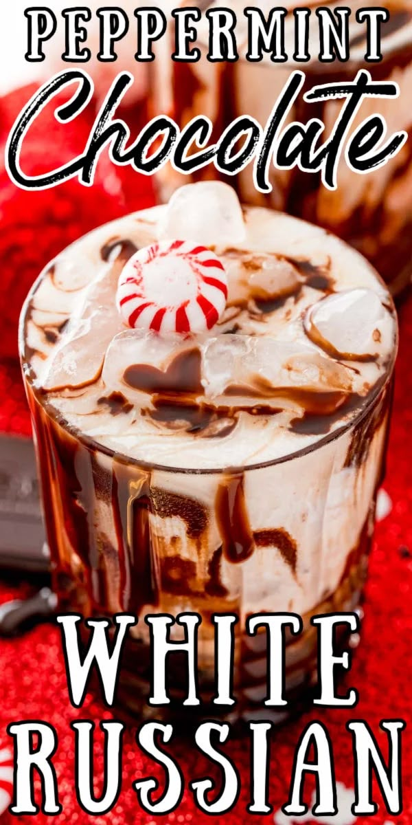 the peppermint chocolate white russian cocktail