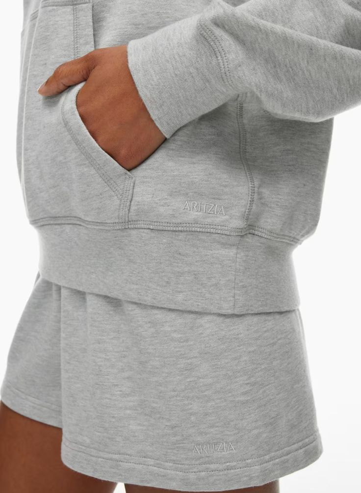 AIRY TERRY PERFECT HOODIE | Aritzia Relaxed Fit Hooded Sweater With Ribbed Cuffs, Hooded Sweater With Ribbed Cuffs And Relaxed Fit, Relaxed Fit Hooded Sweats For Loungewear, Athleisure Hooded Sweatshirt For Lounging, Athleisure Hoodie With Drawstring For Lounging, Cozy Hoodie With Ribbed Cuffs For Lounging, Comfortable Sweats With Kangaroo Pocket For Loungewear, Comfortable Sweats With Double-lined Hood For Loungewear, Comfortable Loungewear Sweats With Double-lined Hood