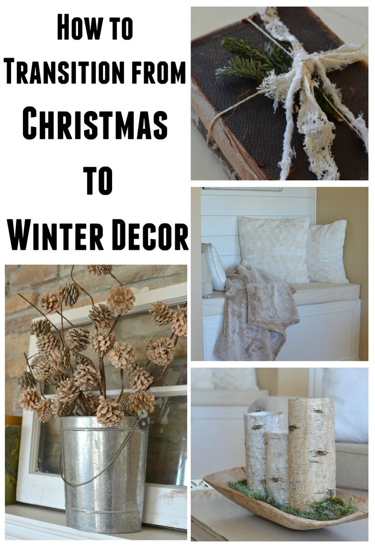 how to transition from christmas to winter decor