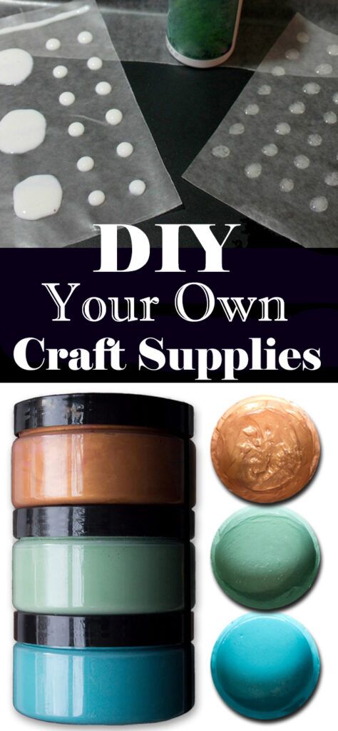 an image of some craft supplies with the words diy your own craft supplies on it