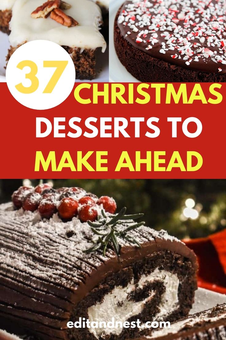 christmas desserts to make ahead